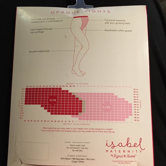 Opaque Tights Isabel Maternity Ingrid & Isabel S/M - Picture 2 of 3